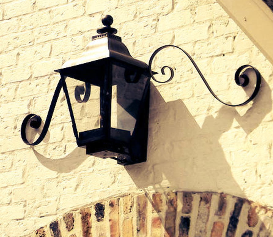 St. James Brunswick Copper Lantern With Top Curl