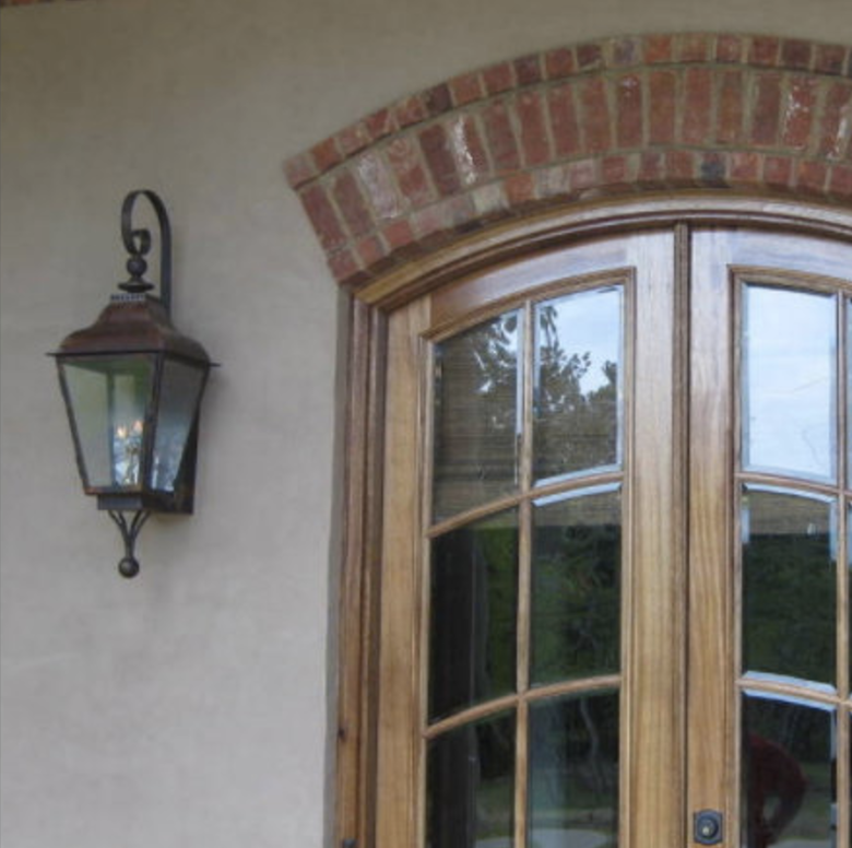 St. James Brunswick Copper Lantern With Top Curl