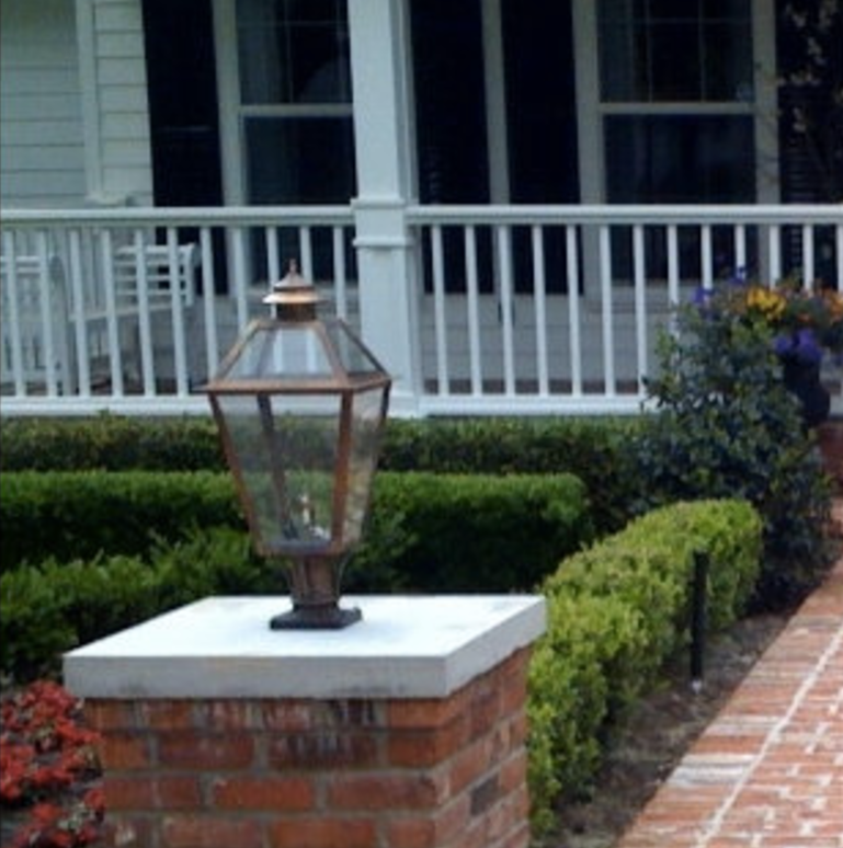 St. James Magnolia Copper Lantern Pendant Light