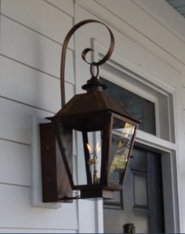 St. James Magnolia Copper Lantern Pendant Light