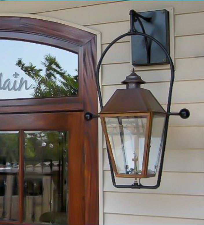 St. James Magnolia Copper Lantern Pendant Light