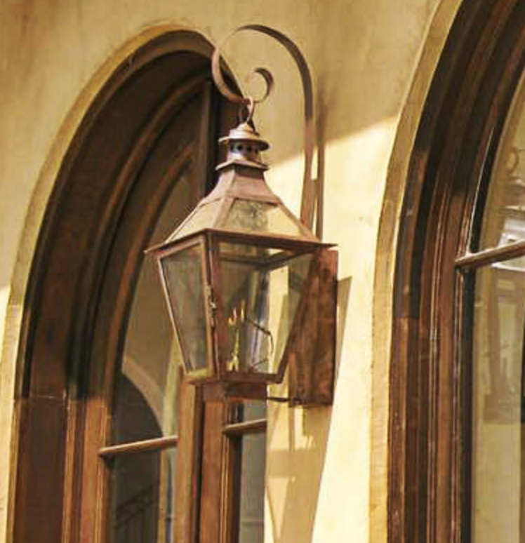 St. James Chesapeake Copper Lantern With Top Curl
