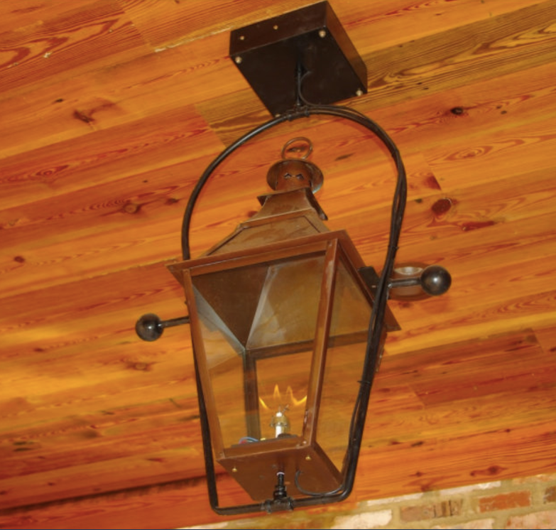 St. James Chesapeake Copper Lantern With Top Curl