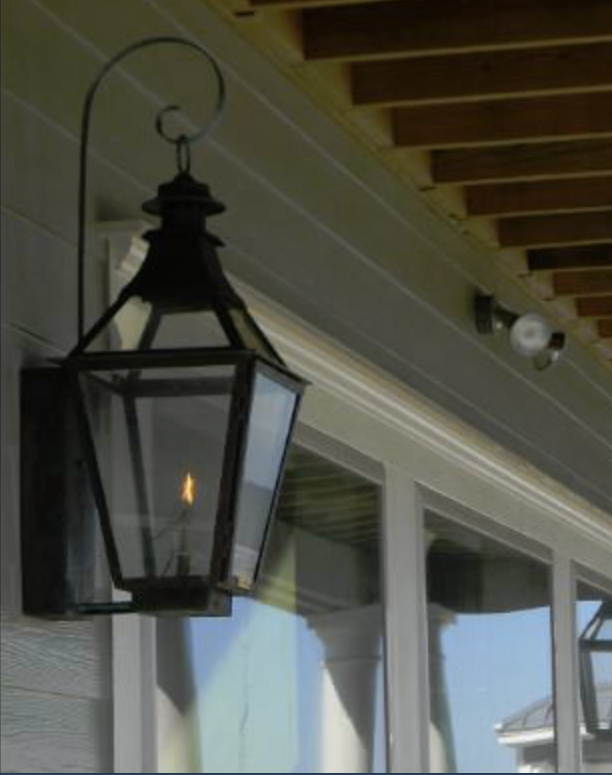 St. James Chesapeake Copper Lantern With Top Curl