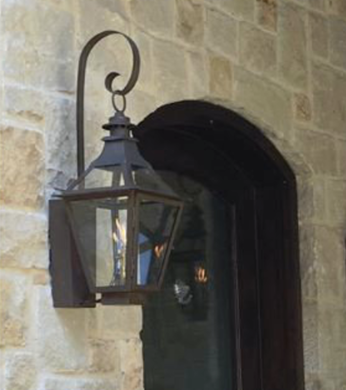 St. James Chesapeake Copper Lantern With Top Curl