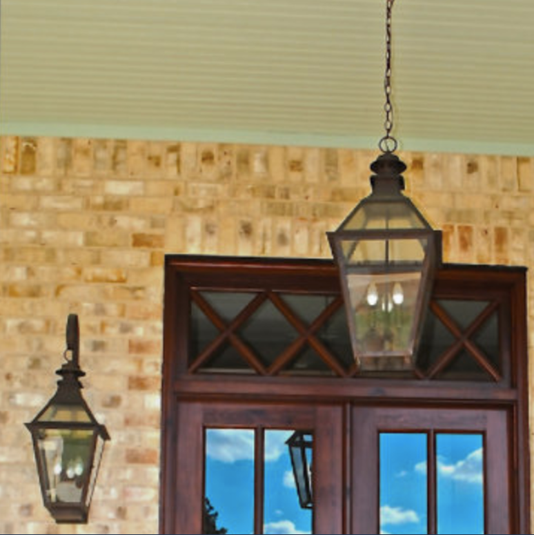 St. James Chesapeake Copper Lantern With Top Curl