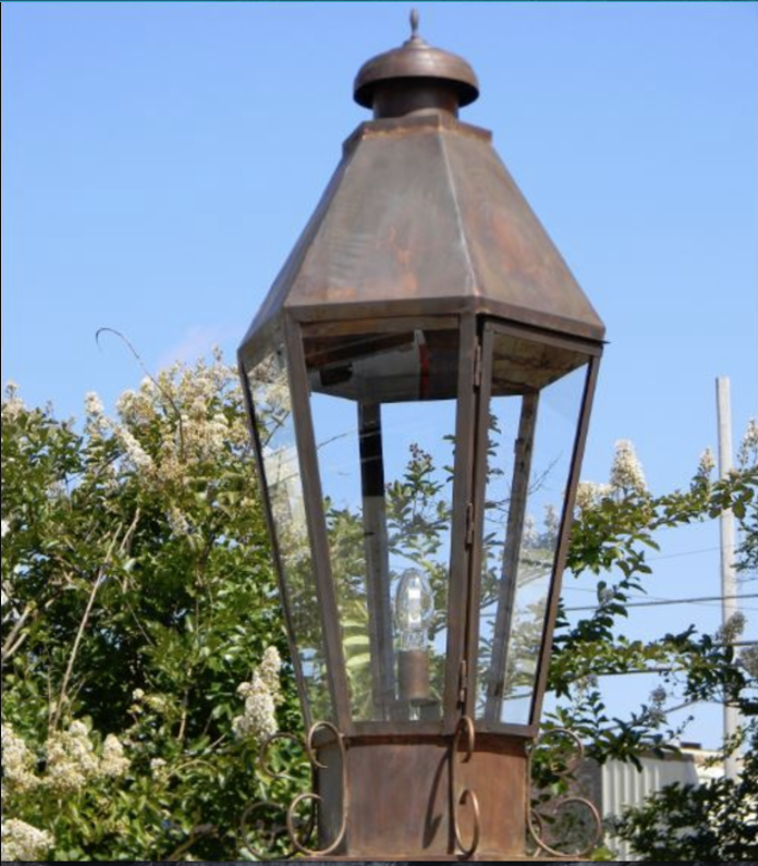 Lighthouse Coastal Nautical Pier mount Outdoor Gas Electric Copper Lantern Kitchen Island Pendant Ceiling Light Fixture Chandelier Entryway Patio Light