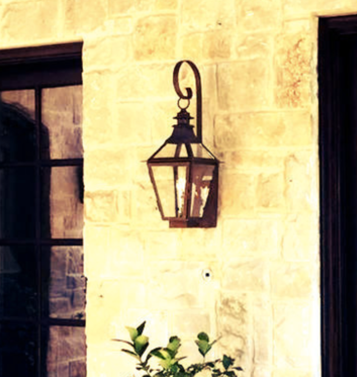 St. James Chesapeake Copper Lantern With Top Curl