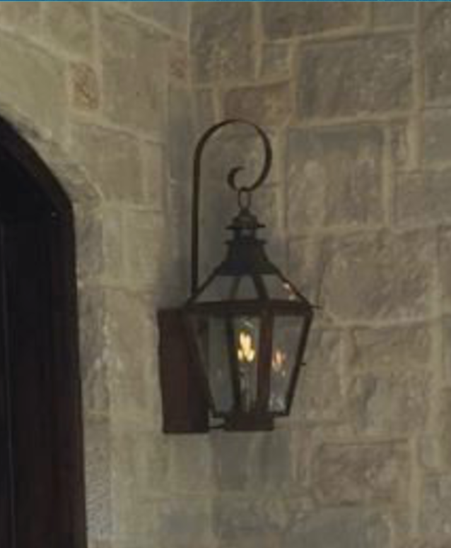 St. James Chesapeake Copper Lantern With Top Curl