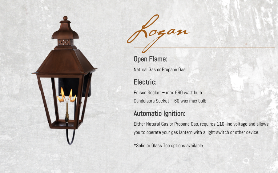 St. James Logan Copper Lantern