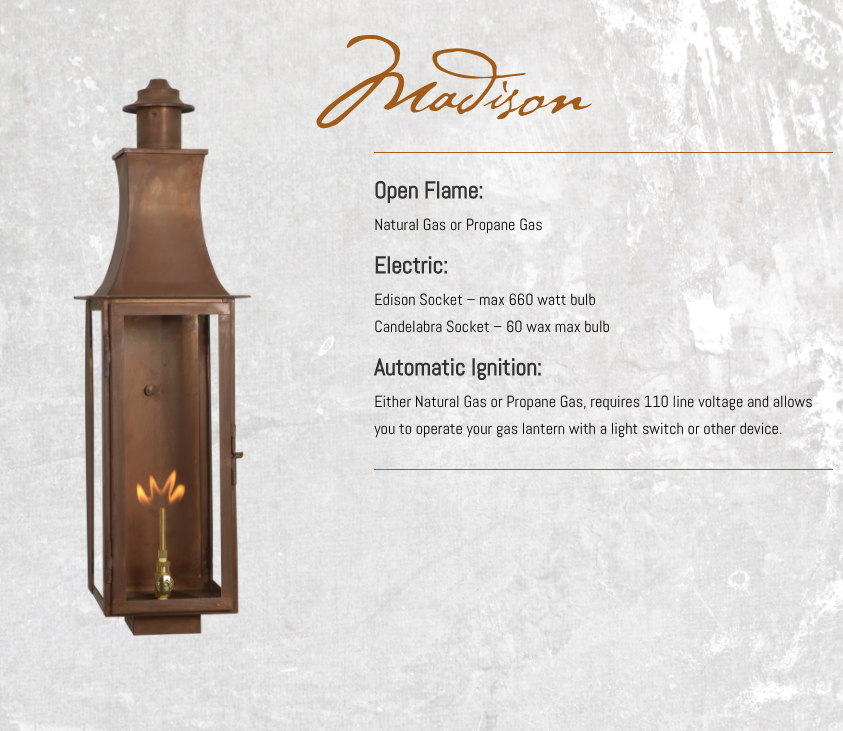 St. James Madison Copper Lantern Pendant Lights