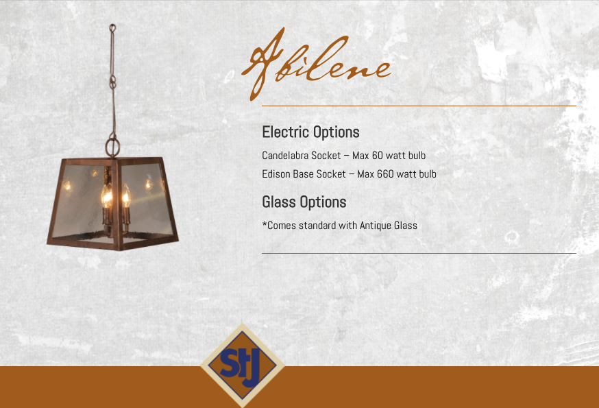St. James Abilene Copper Chandelier