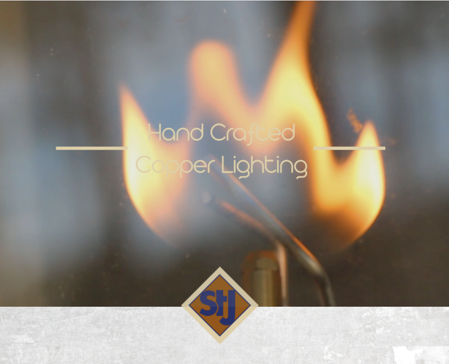 St. James Bell Shade Copper Light Custom Design