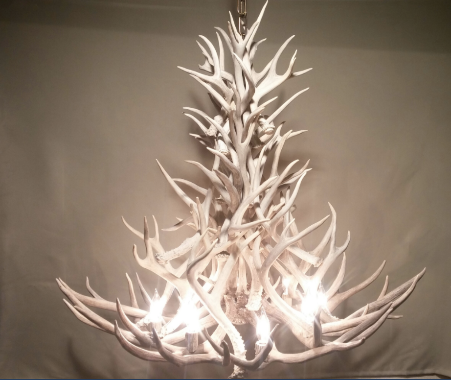 New Mexico Deer Antler Chandelier