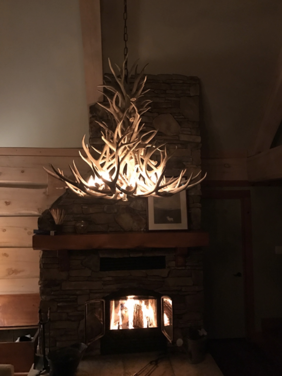 New Mexico Deer Antler Chandelier