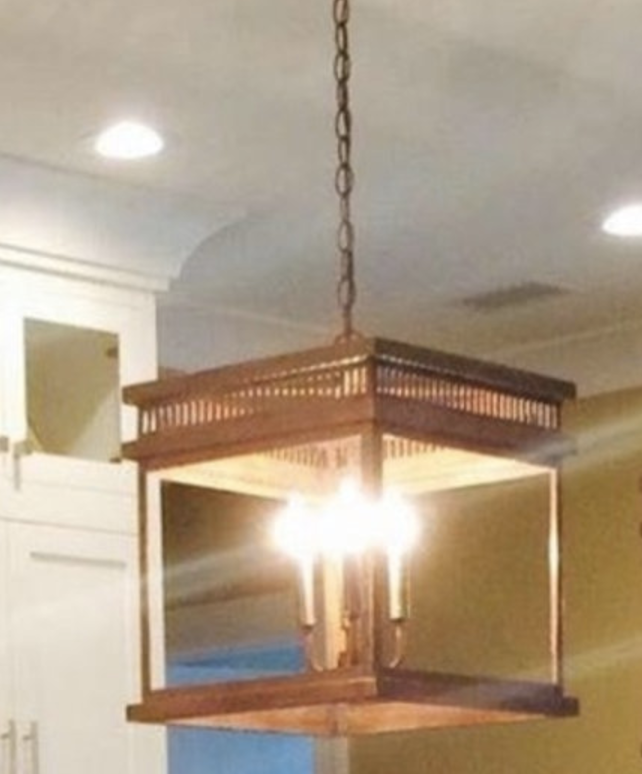 St. James Old Salt Run Copper Chandelier