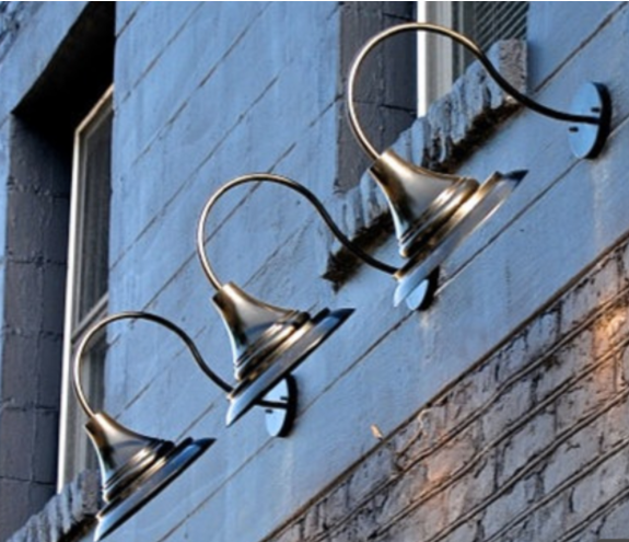 St. James Goose Neck Copper Light Custom Design