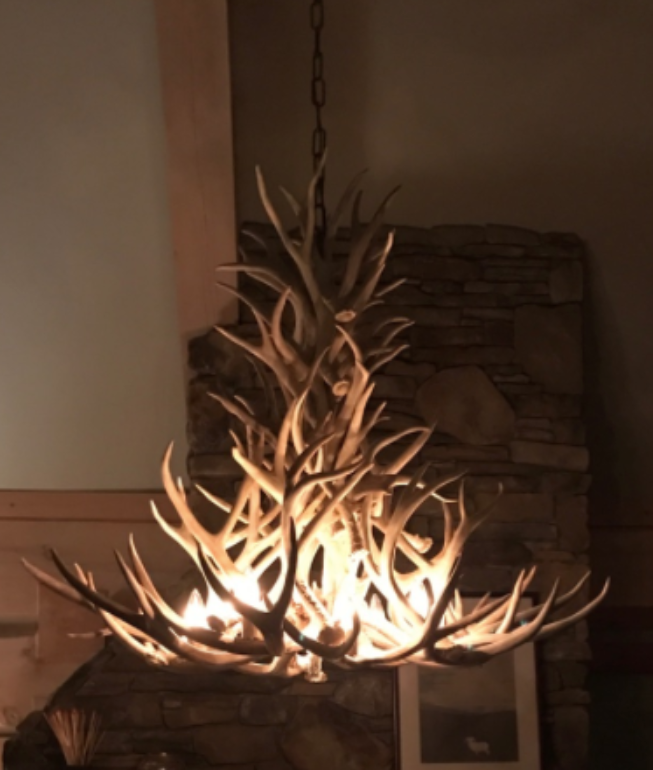 New Mexico Deer Antler Chandelier