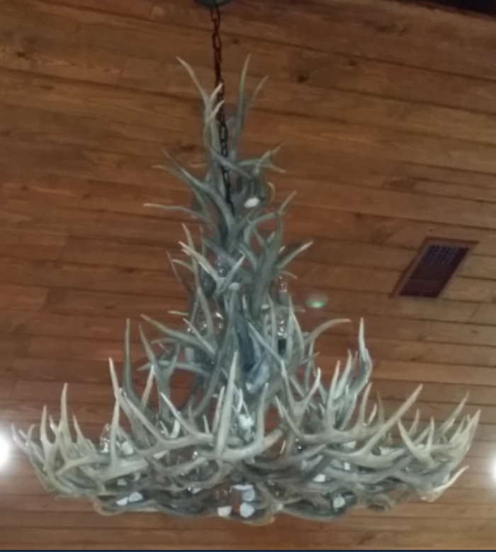 New Mexico Deer Antler Chandelier