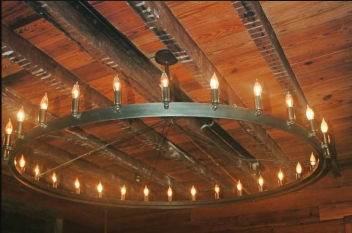 St. James Sullivan Single Tier Steel Pendant Light Chandelier