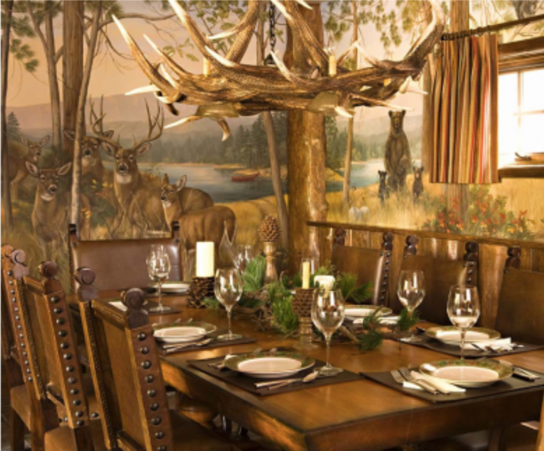 FAUX ANTLER CHANDELIER