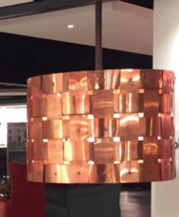 St. James Basket Weave Copper Chandelier
