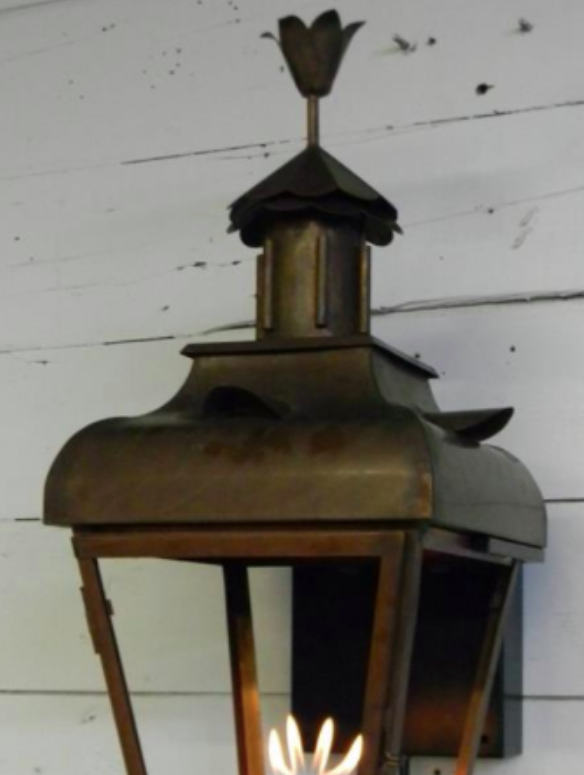 St. James Bird of Paradise Copper Lantern