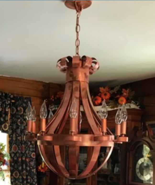 St. James Tear Drop Copper Pendant Light