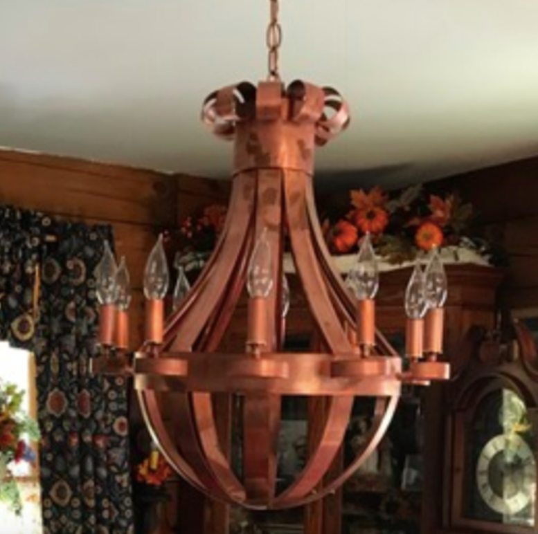 St. James Tear Drop Copper Pendant Light