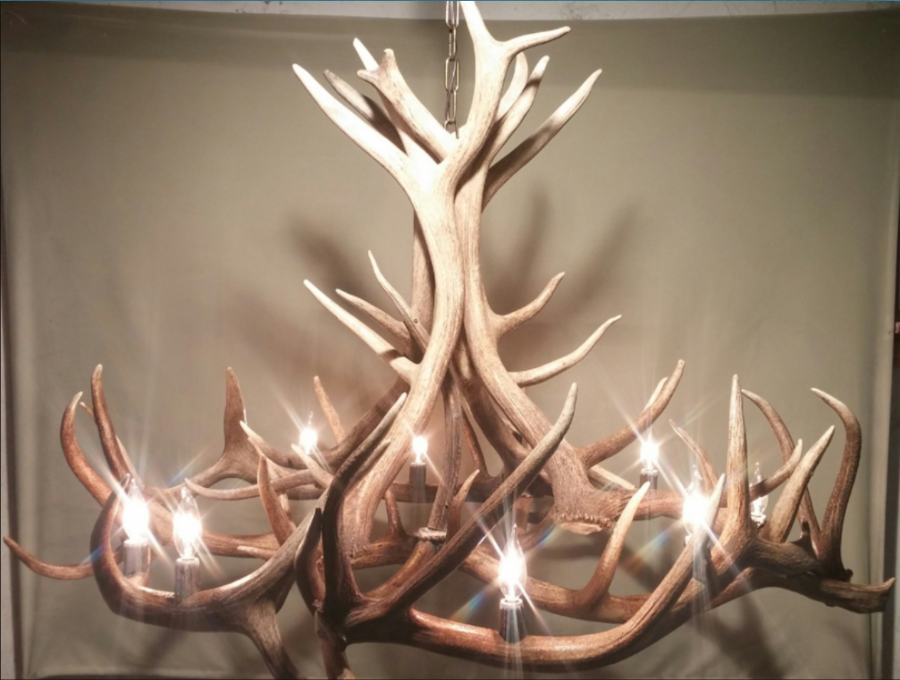 Moon River Elk Antler Chandelier