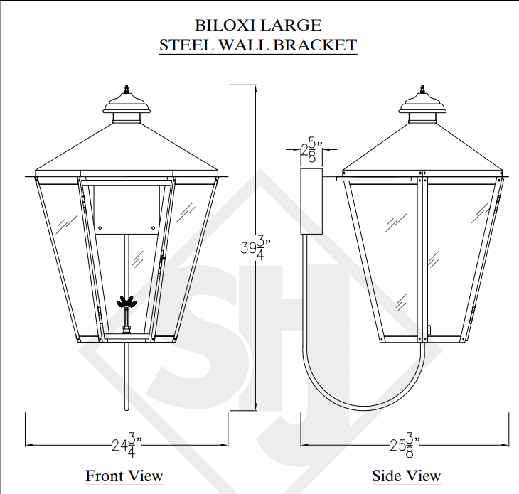Mounting Brackets (Lanterns Shown Are Not Included)
