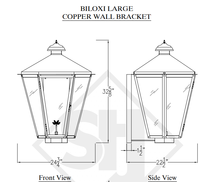 Mounting Brackets (Lanterns Shown Are Not Included)