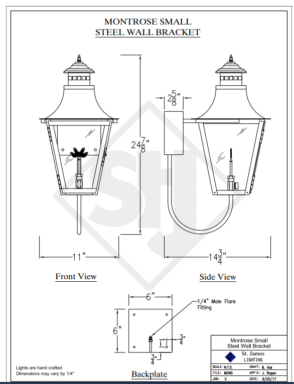 St. James Montrose Copper Lantern