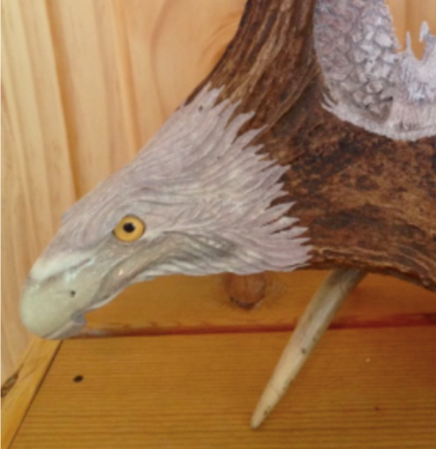 Wolf Midnights Voice Moose Antler Carving