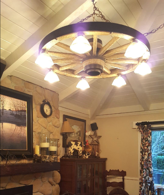 Wagon Wheel Chandelier Kitchen Island Lights