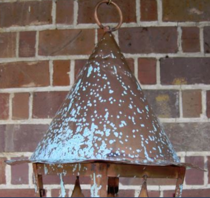 St. James Ginger Bread House Copper Lantern