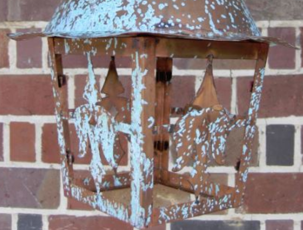 St. James Ginger Bread House Copper Lantern