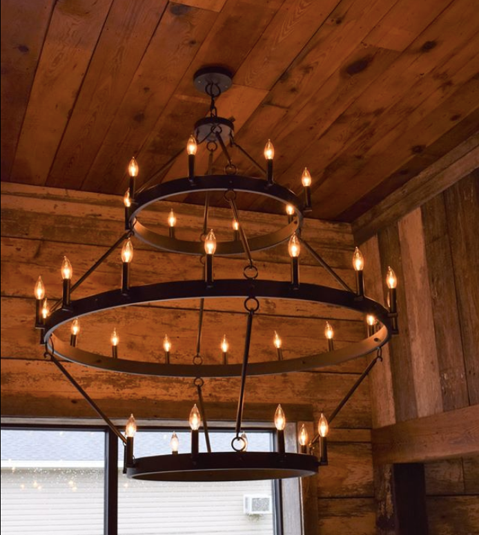St. James Sullivan 3 Tier Steel Pendant Light Chandelier