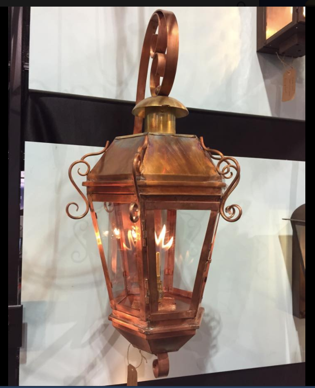 King Street Copper Hanging Lantern - Lantern & Scroll