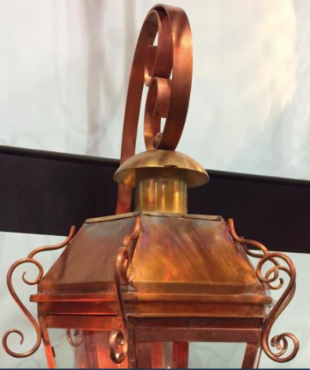 St. James Camelot Medieval Copper Lantern Custom Design