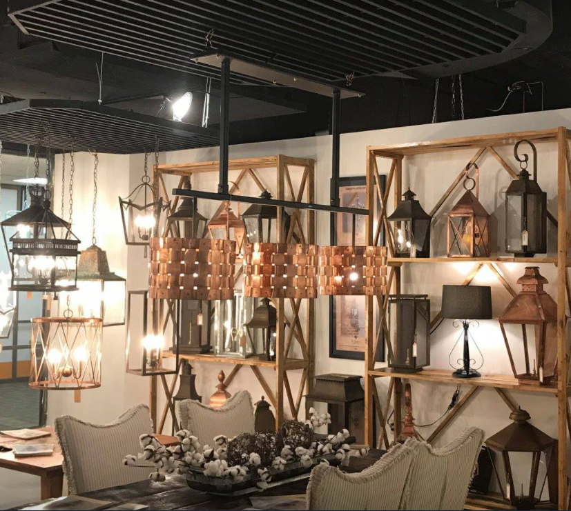 St. James Basket Weave Copper Chandelier
