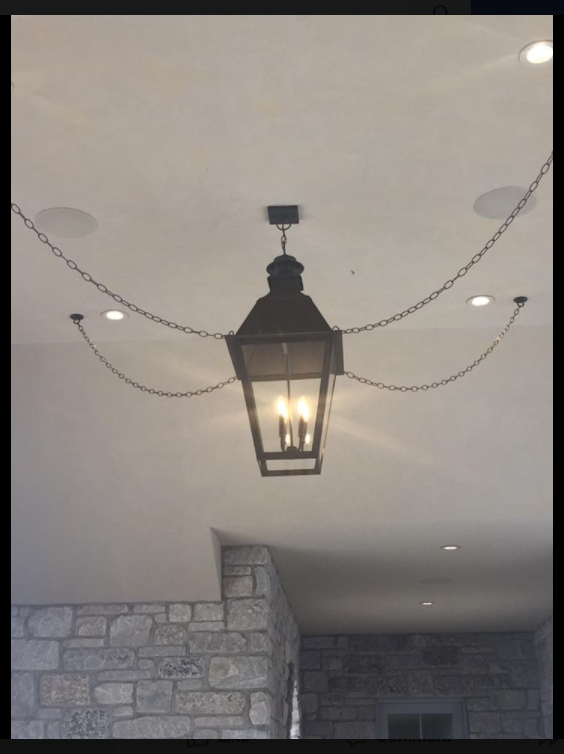 St. James Chesapeake Copper Lantern With Top Curl
