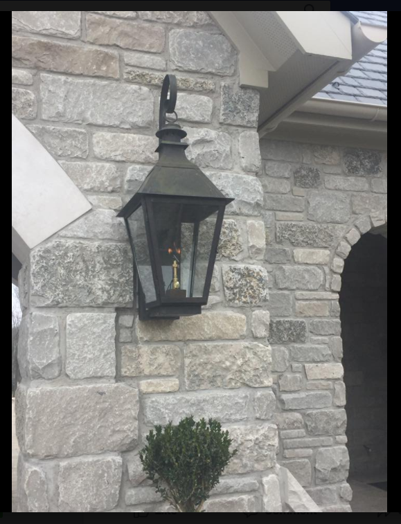 St. James Chesapeake Copper Lantern With Top Curl