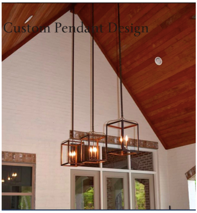 St. James Structure Copper Kitchen Island Pendant Lights