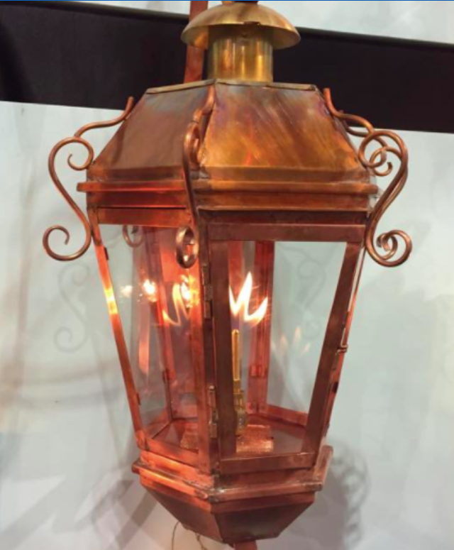 Camelot Castle Round Table Medieval Copper Lantern