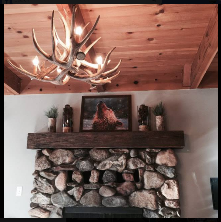 Kings Hill Faux Deer Antler Chandelier, 32"W x 20"T