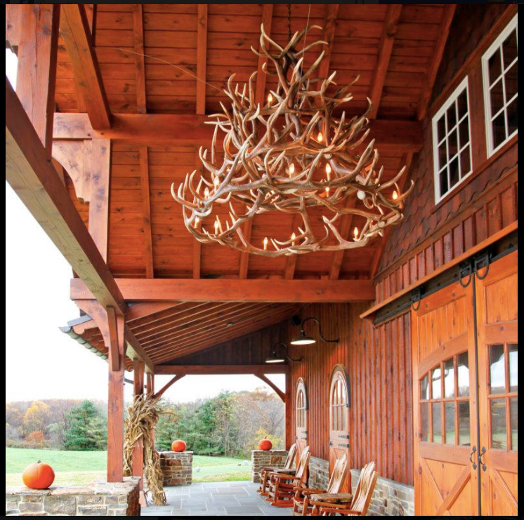 FAUX ANTLER CHANDELIER