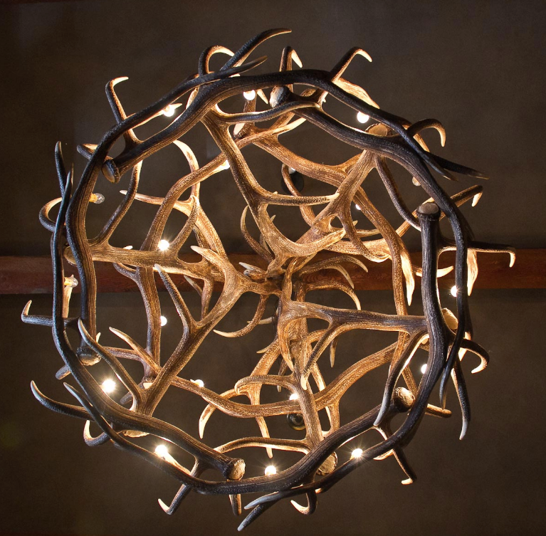 FAUX ANTLER CHANDELIER