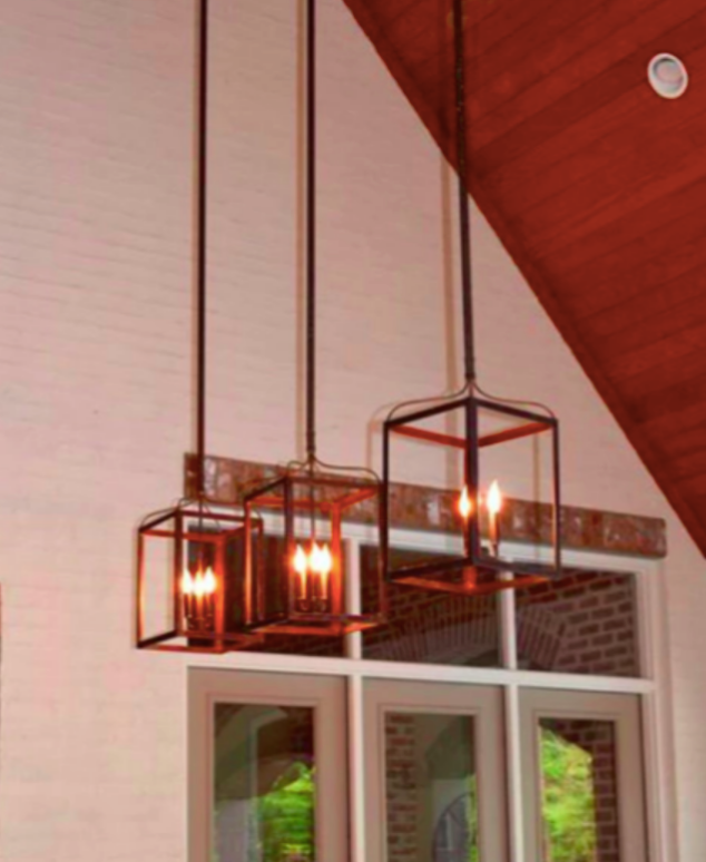St. James Structure Copper Kitchen Island Pendant Lights
