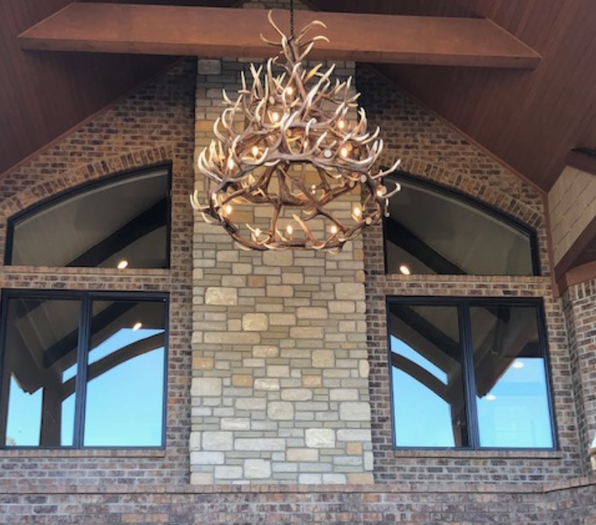 FAUX ANTLER CHANDELIER